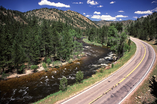 Highway 14 runs along the Poudre River for close to 40 miles