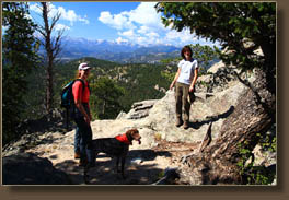 Christine, Makenzie and Andra on Crosier Mt