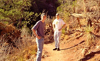 Dave and Matt at Garden of the Gods, 1997