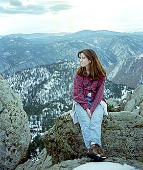 Andra on Grey Rock. March, 1997.