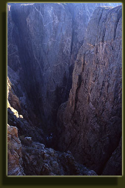 Steep walls in Black Canyon