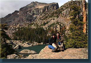 Andra and Sam at Lake Haiyaha