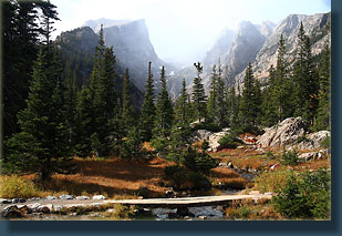 Hallet Peak and Tyndall Gorge