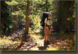 Dave on the Lawn Lake Trail