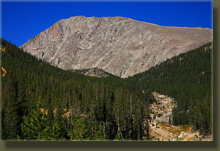 Mummy Mountain looms over Lawn Lake