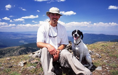 Frank and I at lunch on Fairview Mt