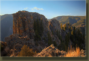 Red Mt summit from the north...not a walk-up!