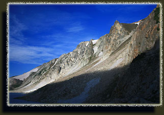 Cliffs above South Gap Lake