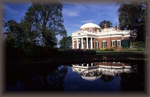 Monticello, Thomas Jefferson's mansion in nearby Charlottesville.