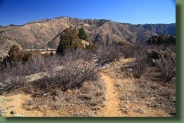 Eastern section of the Wintersteen Trail near Seaman Reservoir