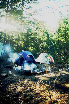 Camping up Youngs Gulch