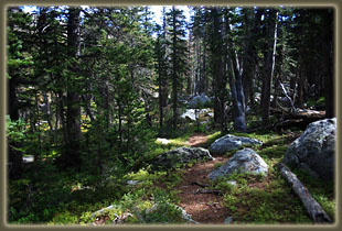 Path around Ypsilon Lake